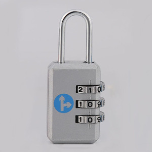 Jinhao Combination <b>Padlock</b> 3 Digit Zinc Alloy Resettable Lock For Bags Travel Security - Product Image 1