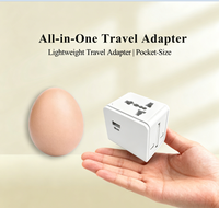 Adaptateur de voyage universel mini PD FOXCAN-20W, prise US UK AU EU 4 prises pour plus de 200 pays du monde entier, téléphone, ordinateur portable, accessoires de voyage