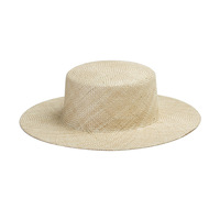 Chapeau de paille plat en sisal récréatif pour les sorties en plein air, le cyclisme, la photographie et la tendance à la réduction de l'âge Chapeau de paille