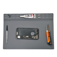 Tapis en silicone pour table de travail de réparation numérique de téléphones portables TeliJia TE-613, résistant à la chaleur, anti-brûlure, anti-corrosion