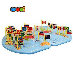 Mapa del Mundo de Rompecabezas para Niños, Juegos para Niños, Deportes de Interior - Product Image 1