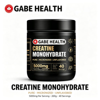 Créatine Monohydrate en Poudre en Gros 200g 40 Doses Pure Micronisée Sans Arôme Adulte Végétalien Sans Produits Laitiers Croissance Musculaire Force