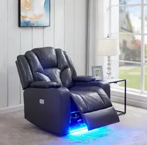 大尺寸躺椅沙发胖扶手沙发躺椅电动功能布艺客厅躺椅