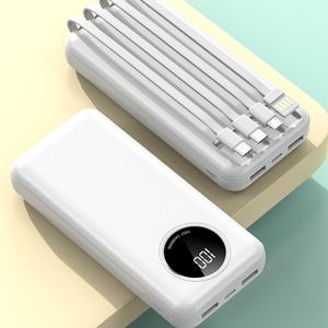 Banco de Energía Portátil de Alta Capacidad, 10000 mAh, 10 W, Doble USB, Cables Integrados, 20000 mAh para Uso en Exteriores - Product Image 6