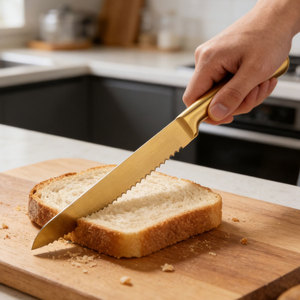 <span class=keywords><strong>El</strong></span> <span class=keywords><strong>juego</strong></span> <span class=keywords><strong>de</strong></span> <span class=keywords><strong>cuchillos</strong></span> <span class=keywords><strong>de</strong></span> <span class=keywords><strong>cocina</strong></span> <span class=keywords><strong>de</strong></span> acero inoxidable en tono dorado más vendido incluye tijeras y afilado <span class=keywords><strong>de</strong></span> acero con logotipo personalizado disponible - Product Image 3