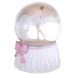 ขายส่ง ตัวอักษร snow globe-คุณภาพสูง Custom-Made สะสมนักเต้นบัลเล่ต์แก้วลูกโลกหิมะ
