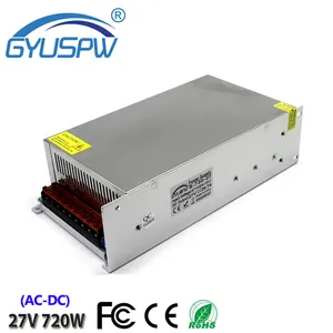 Fuente de alimentación conmutada Universal DC 27V 26.7A 720W transformador 220V 110V AC DC27V SMPS para LED luz: paso a paso CCTV CNC