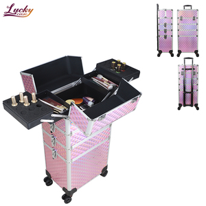 Organizador <span class=keywords><strong>profesional</strong></span> <span class=keywords><strong>de</strong></span> esmalte <span class=keywords><strong>de</strong></span> uñas, caja <span class=keywords><strong>de</strong></span> tren <span class=keywords><strong>de</strong></span> maquillaje rodante, carrito <span class=keywords><strong>de</strong></span> cosméticos para <span class=keywords><strong>manicura</strong></span>, organizador <span class=keywords><strong>de</strong></span> viaje, caja <span class=keywords><strong>de</strong></span> uñas resistente - Product Image 3