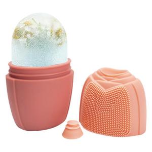 Rouleau de massage facial en silicone en forme de rose, brosse nettoyante réutilisable pour thérapie par le froid, pour resserrer les pores et appliquer le maquillage - Product Image 3