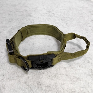 Tactical Dog <span class=keywords><strong>Collar</strong></span> Com Gancho e <span class=keywords><strong>Loop</strong></span> Fivela Ajustável Dog <span class=keywords><strong>Collar</strong></span> Custom Logo Air Tag Holder Para Treinamento - Product Image 4