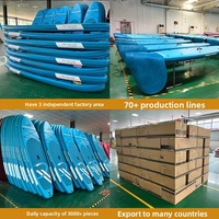 Planche de surf gonflable en PVC pour couple, planche à pagaie SUP, ski nautique, personnalisation en usine pour activités marines extérieures