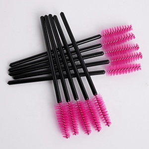 Vente chaude <span class=keywords><strong>fonds</strong></span> magenta extension <span class=keywords><strong>de</strong></span> cils brosse nettoyante brosses à cils jetables - Product Image 4