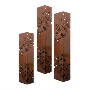 Lampada Decorativa di Lusso in Acciaio Corten per Giardino e Terrazza - Product Image 5