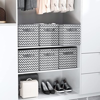 ANQI 6 pièces paniers cubes de rangement pliables boîtes de rangement pour la maison