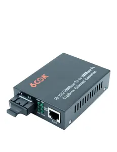 6COM 1000M Media Converter 10/100/1000Base-Tx to 1000Base-SX TX1310nm multi mode 550m