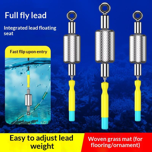 Fixation anti-emmêlement pour ligne secondaire, support de <span class=keywords><strong>flotteur</strong></span> en silicone à changement rapide, <span class=keywords><strong>flotteur</strong></span> <span class=keywords><strong>coulissant</strong></span> rotatif pour gros poissons, outils de pêche en vrac - Product Image 1