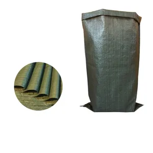 25公斤聚丙烯编织绿色袋50千克沙聚丙烯袋聚丙烯编织肥料袋，可提供不同尺寸