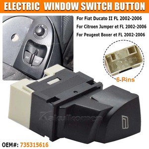 Baru 6554.T5 pengangkat jendela daya tombol saklar kontrol Master untuk FIAT Ducato 2 untuk PEUGEOT Boxer 2 CITROEN Jumper 2 735315616 - Product Image 5