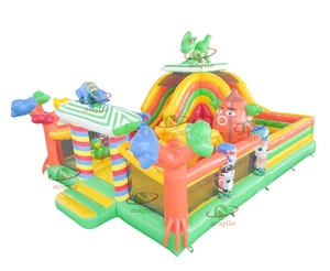 Château gonflable de qualité commerciale avec toboggan - Château de saut extérieur résistant et imperméable pour les anniversaires d'enfants à <span class=keywords><strong>louer</strong></span> - Product Image 1