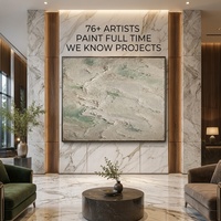 Toile acrylique texturée 3D abstraite contemporaine de luxe, faite à la main, grand format, avec cadre, pour la décoration murale intérieure des hôtels et des villas