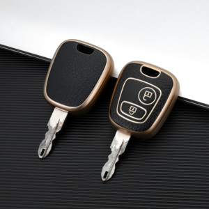 Étui de protection souple en TPU et cuir de petite taille pour <span class=keywords><strong>clé</strong></span> de voiture <span class=keywords><strong>Peugeot</strong></span>, Citroën C2, <span class=keywords><strong>Peugeot</strong></span> 206, <span class=keywords><strong>207</strong></span>, 307 - Product Image 1