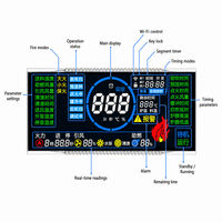 Module d'affichage LCD STN 132x57.5 pour chaudière/chauffe-eau à granulés de biomasse, avec carte de commande de brûleur Wi-Fi, OEM ODM Type personnalisé
