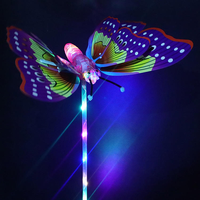 Nouveauté : Baguette Magique Électrique Musicale en Plastique en Forme de Papillon et Bâton Lumineux – Accessoire de Fête Nouveaux Arrivages