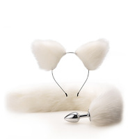 Jouet anal pour femmes, longue queue d'animal, renard, plug anal, jouet sexuel en métal, queue de cheval, queue de lapin