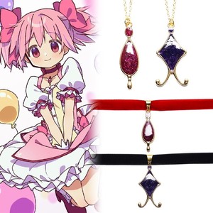 สร้อยคออะนิเมะ puella Madoka Magica kaname Madoka <span class=keywords><strong>Akemi</strong></span> <span class=keywords><strong>Homura</strong></span> Choker ฮาโลวีนผู้ชายผู้หญิงคอสเพลย์ของขวัญ - Product Image 1