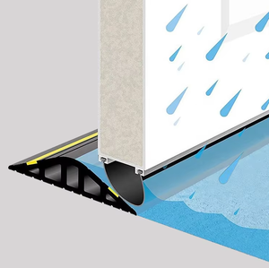 Bande de <span class=keywords><strong>seuil</strong></span> de <span class=keywords><strong>porte</strong></span> de <span class=keywords><strong>garage</strong></span> en PVC moderne personnalisé bande étanche contre les inondations joint en caoutchouc de fond de plancher - Product Image 3