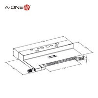 A-ONE EROWA pince ER-025895 banc en acier étau plat pour équipement d'électroérosion à fil machine d'érosion électrique utiliser 3A-200041