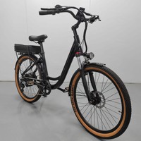 Cadre en alliage d'aluminium certifié, pneus de 26 pouces, batterie en option 250W, chaîne antirouille, fourche avant avec amortisseur, vélo électrique