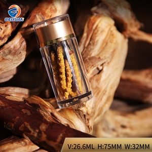Flacon en acrylique transparent pour <span class=keywords><strong>safran</strong></span> doré <span class=keywords><strong>iranien</strong></span> de Dubaï, Cordyceps, capsule transparente - Product Image 4
