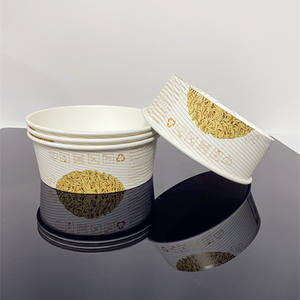 Échantillon gratuit impression personnalisée bols en papier chauffables de qualité alimentaire bols en papier recyclables ménagers sans vaisselle - Product Image 4