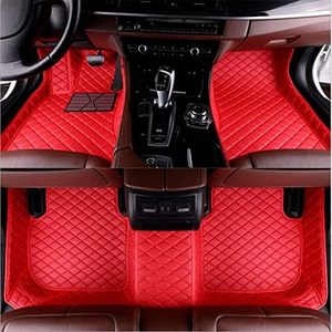 Alfombrillas de Coche de Cuero de Lujo Personalizadas, Impermeables, Antideslizantes, Cobertura Total Delantera y Trasera, Negras y Rojas, Compatibles con el 96% de los Modelos de Coche - Product Image 3