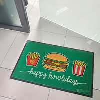 Tapis de porte personnalisé en polyester PVC, antidérapant, absorbant, pour la maison et l'hôtel