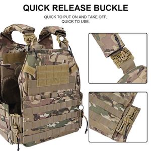 Outdoor Modular <b>Tactical</b> Multi-camo Camouflage Physical Load Training Combat Plate Carrier <b>Vest</b> - Product Image 4