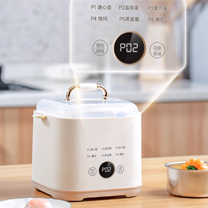 OEM Appareil à œufs intelligent pour petit-déjeuner, grande capacité 6-12 œufs, en plastique et acier inoxydable, automatique, double couche, portable, compatible <span class=keywords><strong>micro</strong></span>-<span class=keywords><strong>ondes</strong></span> - Product Image 5