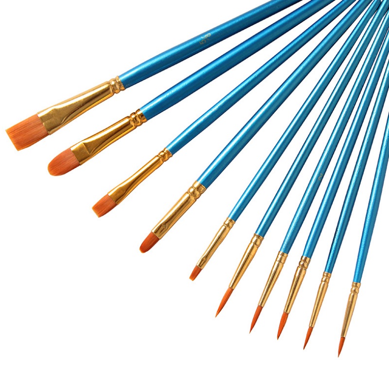 Набор кистей для рисования 10 шт./набор, хит продаж, художественные принадлежности, кисти для рисования