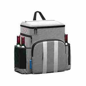 Sac isotherme à double bandoulière grande capacité avec logo personnalisé, en tissu épais, pour pique-nique et repas en extérieur, style tendance - Product Image 2