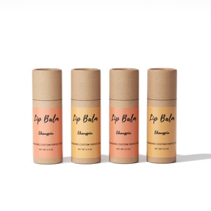 Eco-Friendly Paperboard Lip Balm <strong>Container</strong> Deodorant Skincare <strong>Type</strong> Custom Logo Kraft Paper <strong>Push</strong>-Up Lip Balm Packaging Tube - Product Image 5
