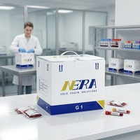 Boîte de transport de médicaments à basse température NERA G, réutilisable, pour chaîne du froid, avec affichage de la température en temps réel en option, pour la logistique des produits biologiques