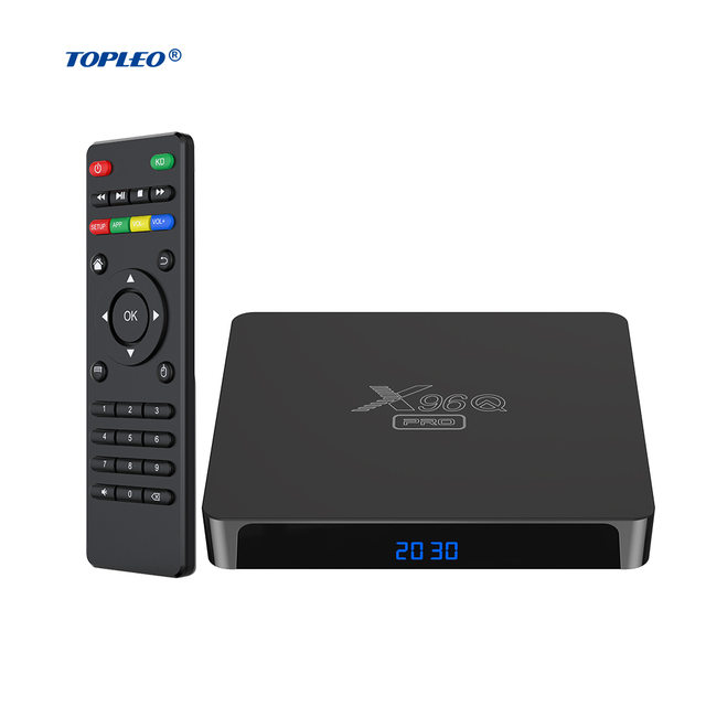 Topleo Tv Box Android 10 X96Q PRO H313 Shipping Box Remote Control X96 Wifi H96 Max Android Smart Tv Box