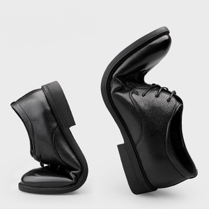 Chaussures habillées en cuir faites à la main, chaussures en cuir à bout pointu, chaussures en cuir souple respirantes pour hommes, meilleur cadeau pour la fête des pères - Product Image 3