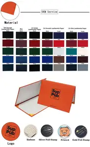 Tùy chỉnh A4 giấy cứng tốt nghiệp giấy chứng nhận bìa bằng tốt nghiệp chủ thư mục với bạc dập logo - Product Image 4