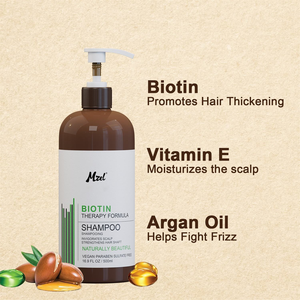 Shampoo à la biotine pour la croissance des cheveux et contre la chute des cheveux, shampooing épaississant et volumisant pour tous les types de cheveux fins - Product Image 2