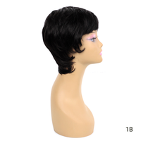 Perruque brésilienne lisse, coupe courte Pixie pour femmes noires, postiche chevelure bouclée, qualité européenne, prix bon marché, offre spéciale
