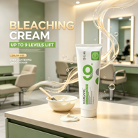 YOORGANIC Crème décolorante professionnelle pour salon, marque privée, 9 niveaux d'éclaircissement capillaire