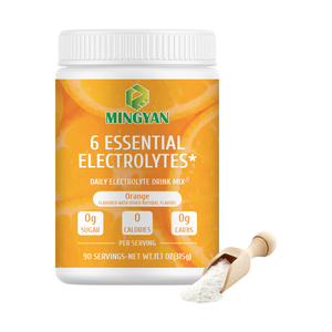 Polvo Electrolítico con Vitamina C y Zinc, Mezcla para Bebida Sabor Naranja Cero Calorías, 6 Electrolitos Esenciales para Hidratación y Recuperación - Product Image 1