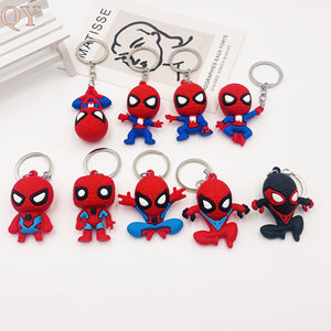QY Anime Style super-héros porte-clés personnage de dessin animé PVC porte-clés sac breloque voiture pendentif cadeau pour - Product Image 5
